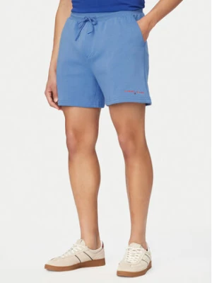 Tommy Jeans Szorty sportowe DM0DM22697 Niebieski Regular Fit