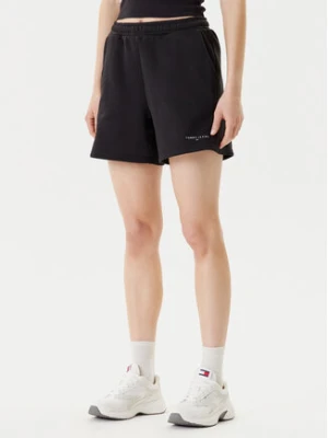 Tommy Jeans Szorty sportowe Linear DW0DW21152 Czarny Relaxed Fit