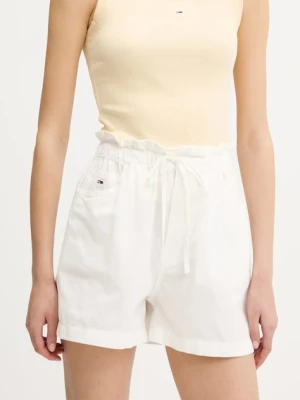 Tommy Jeans szorty z domieszką lnu
