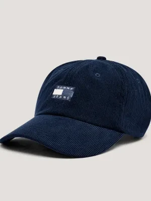 Tommy Jeans Sztruksowa bejsbolówka HERITAGE