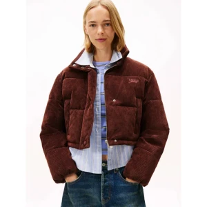 Tommy Jeans Sztruksowa kurtka | Cropped Fit