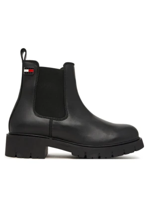 Tommy Jeans Sztyblety Tjw Cleated Chelsea Boots EN0EN03105 Czarny