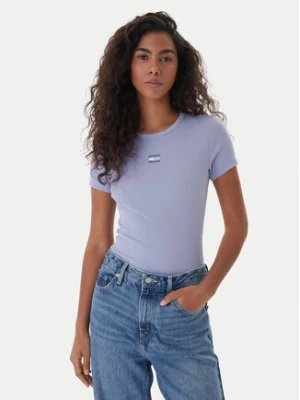 Tommy Jeans T-Shirt Badge DW0DW17881 Niebieski Slim Fit