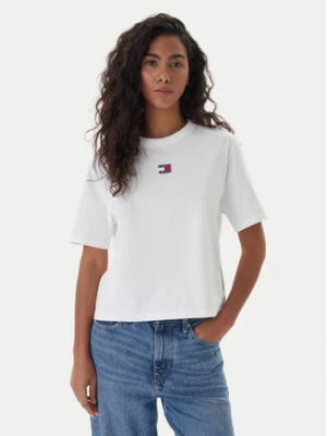 Tommy Jeans T-Shirt Badge DW0DW22202 Écru Boxy Fit