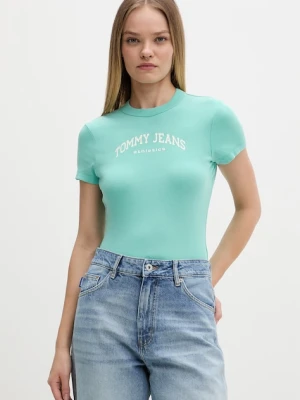 Tommy Jeans t-shirt basic damski bawełniany