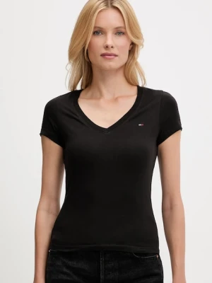 Tommy Jeans t-shirt bawełniany 2-pack damski kolor czarny DW0DW21367