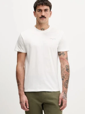 Tommy Jeans T-shirt męski bawełniany 2-pack beżowy