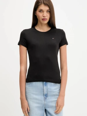 Tommy Jeans t-shirt bawełniany 3-pack damski kolor granatowy DW0DW22175