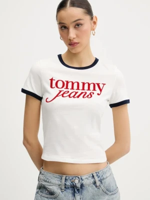 Tommy Jeans t-shirt bawełniany biały