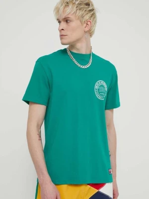 Tommy Jeans t-shirt bawełniany Archive Games męski kolor zielony z nadrukiem DM0DM19545