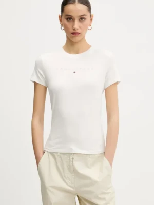 Tommy Jeans t-shirt bawełniany damski kolor biały DW0DW20315