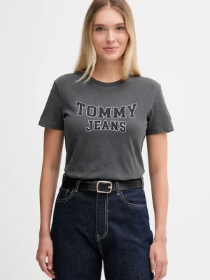 Tommy Jeans t-shirt bawełniany damski kolor czarny DW0DW21966
