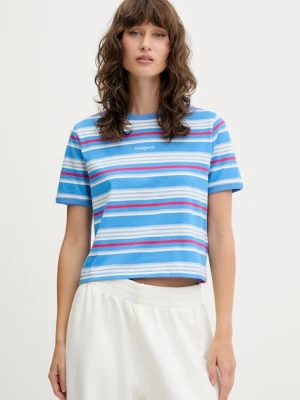 Tommy Jeans t-shirt bawełniany damski kolor niebieski DW0DW21391