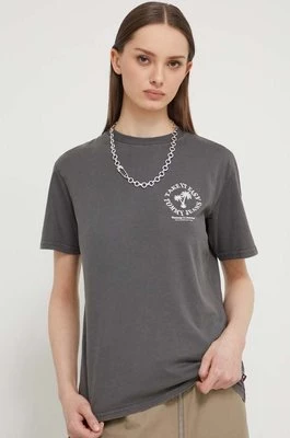 Tommy Jeans t-shirt bawełniany damski kolor szary DW0DW17821