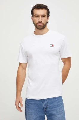 Tommy Jeans t-shirt bawełniany kolor biały z aplikacją DM0DM17995