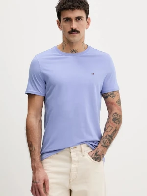 Tommy Jeans t-shirt bawełniany męski kolor niebieski gładki DM0DM04411