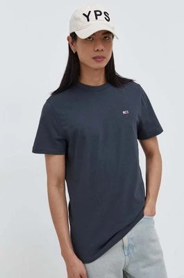 Tommy Jeans t-shirt bawełniany męski kolor szary gładki DM0DM09598CHEAPER