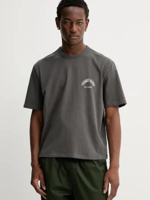 Tommy Jeans t-shirt bawełniany męski kolor szary z nadrukiem DM0DM22059