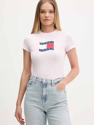 Tommy Jeans T-shirt damski bawełniany