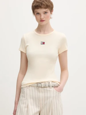 Tommy Jeans t-shirt damski bawełniany z elastanem