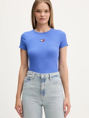 Tommy Jeans T-shirt damski bawełniany z elastanem