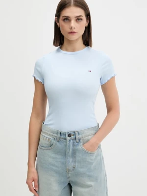 Tommy Jeans T-shirt damski bawełniany z elastanem