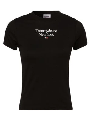 Tommy Jeans T-shirt damski Kobiety Bawełna czarny nadruk,