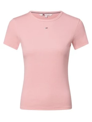 Tommy Jeans T-shirt damski Kobiety Bawełna różowy jednolity,
