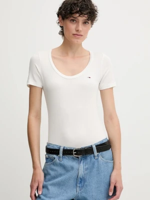 Tommy Jeans t-shirt damski kolor biały DW0DW20916