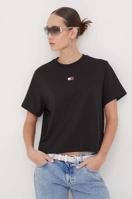 Tommy Jeans t-shirt damski kolor czarny DW0DW17391