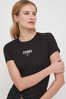 Tommy Jeans t-shirt damski kolor czarny DW0DW17839