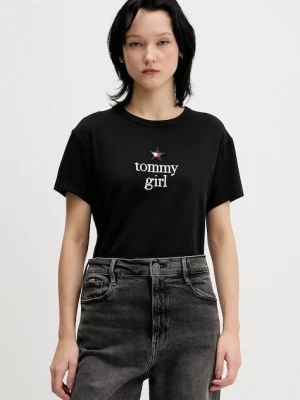 Tommy Jeans t-shirt damski kolor czarny DN0DN00094