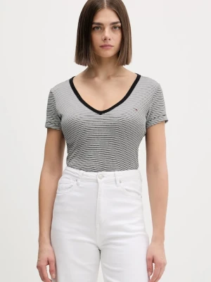 Tommy Jeans t-shirt damski kolor czarny DW0DW17385