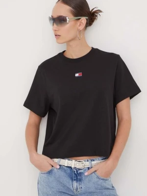 Zdjęcie produktu Tommy Jeans t-shirt damski kolor czarny DW0DW17391