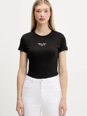 Tommy Jeans t-shirt damski kolor czarny DW0DW21542