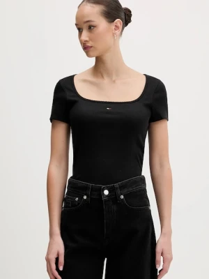 Tommy Jeans t-shirt damski kolor czarny DW0DW21837