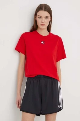 Tommy Jeans t-shirt damski kolor czerwony DW0DW17391