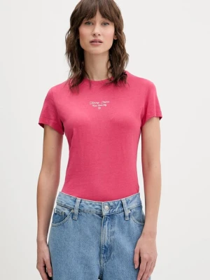 Tommy Jeans t-shirt damski kolor czerwony DW0DW21542