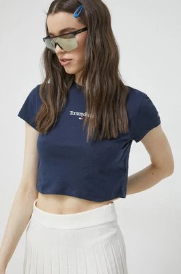 Tommy Jeans t-shirt damski kolor granatowy