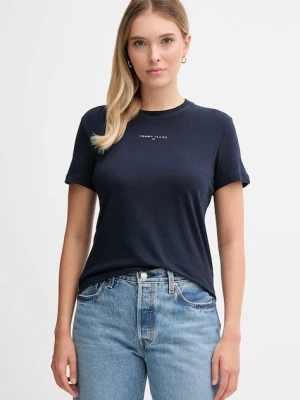 Tommy Jeans t-shirt damski kolor granatowy DW0DW21964
