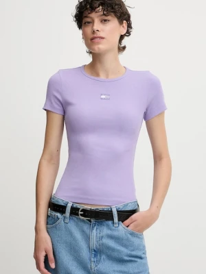 Tommy Jeans t-shirt damski kolor różowy DW0DW17881