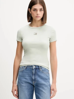 Tommy Jeans t-shirt damski kolor zielony DW0DW17881