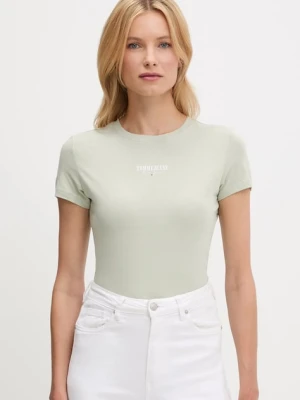 Tommy Jeans t-shirt damski kolor zielony DW0DW20913
