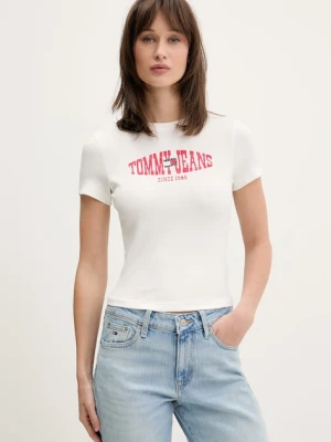 Tommy Jeans T-shirt damski z bawełną