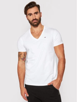Tommy Jeans T-Shirt DM0DM04410 Biały Regular Fit