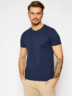 Tommy Jeans T-Shirt DM0DM04411 Granatowy Slim Fit