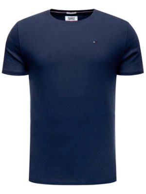 Tommy Jeans T-Shirt DM0DM04411 Granatowy Slim Fit