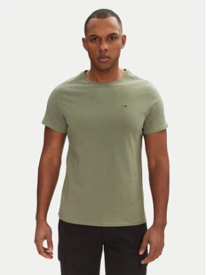 Tommy Jeans T-Shirt DM0DM04411 Zielony Slim Fit