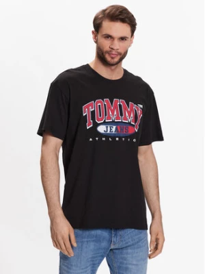 Tommy Jeans T-Shirt DM0DM16407 Czarny Relaxed Fit