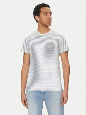 Tommy Jeans T-Shirt DM0DM20377 Niebieski Slim Fit
